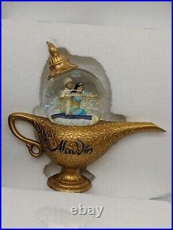 Disney Aladdin Jasmine Snow Globe Music Box Figure Toy Magic Lamp