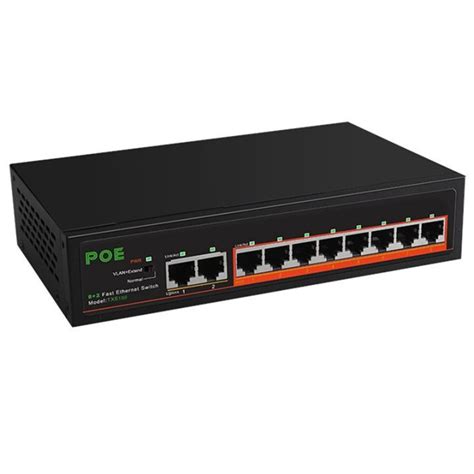 POE Switch 10 Port 100Mbps Network Switch Ethernet Switch Home Switch ...