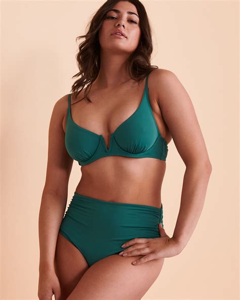 ANNE COLE LIVE IN COLOR Convertible Bikini Bottom Ocean Green