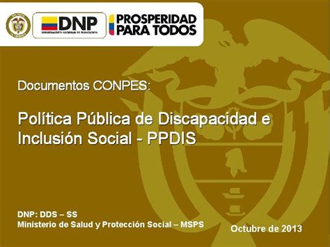 Documentos CONPES Poltica Pblica De Discapacidad E Inclusin