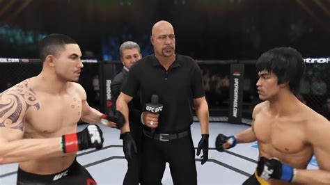 Robert Whittaker Vs Bruce Lee EA Sports UFC 3 CPU Vs CPU Crazy