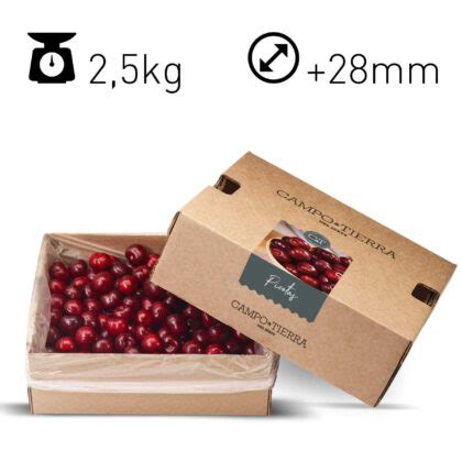 Picotas Caja De 2 5Kg Calibre 28 Tienda Online De Cerezas Y