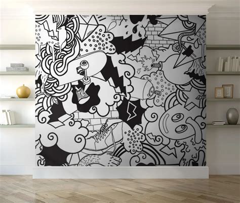 Wall Mural Photo Wallpaper Graffiti Symmetry Nr. u71790 | Uwalls