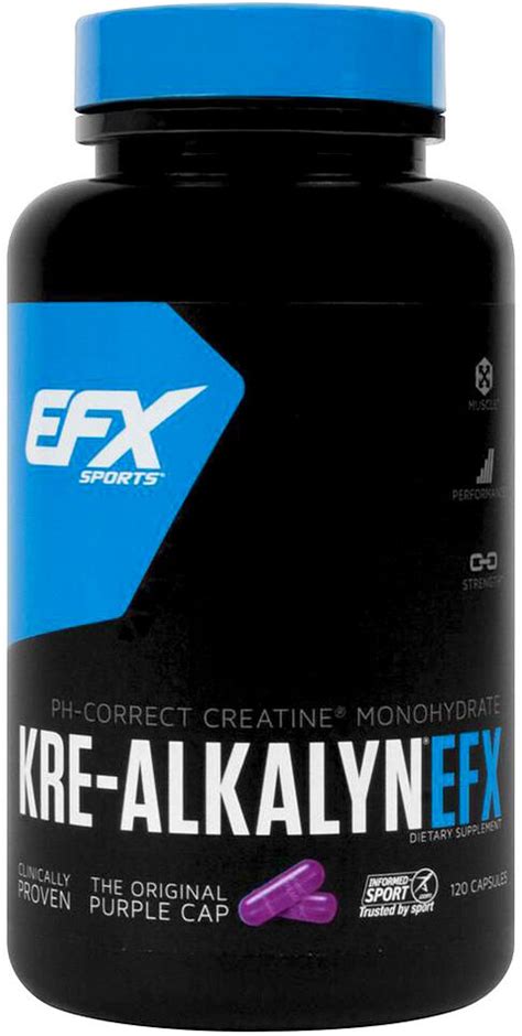 EFX Sports Kre Alkalyn 100 PH Correct Creatine Monohydrate 120