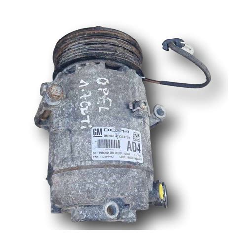 Compressor Of Air Conditioning Opel Zafira C Astra J Mokka Meriva