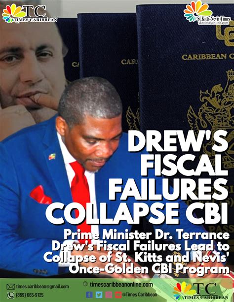 Prime Minister Dr Terrance Drews Fiscal Failures Lead To Collapse Of