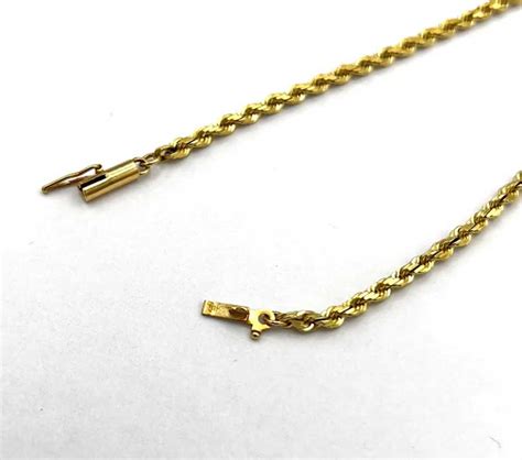 14K Gold Rope Bracelet - Gem