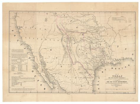 Map of Texas and the Country Adjacent: Emory, 1844 – The Antiquarium