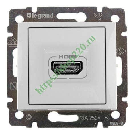 Розетка HDMI Legrand Valena белая - купить 770085 по недорогой цене на ...