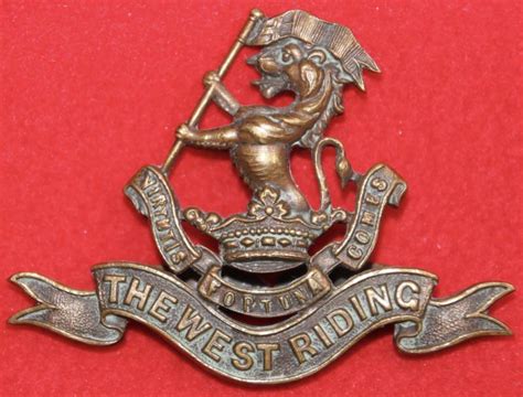 British Army Badges W Riding Osd Cap Badge