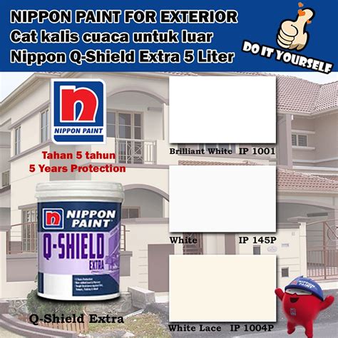 Nippon Paint Q Shield Extra Exterior Collection Liter Brilliant White