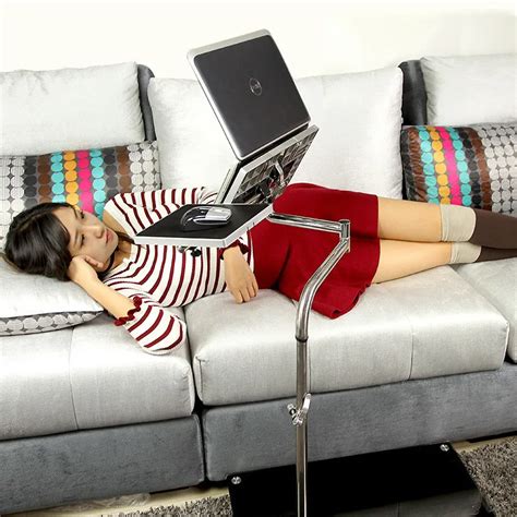 Bedside Portable Laptop Stand Adjustable Foldable Sofa Laptop Stand ...