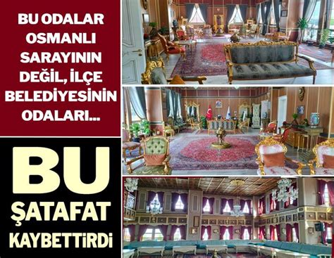 Bu şatafat kaybettirdi Bu odalar Osmanlı Sarayı nın değil AKP den CHP