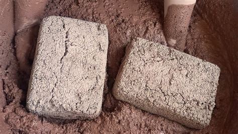 Asmr Dusty Red Dirt Blocks Crumbling In Water Satisfying Asmr