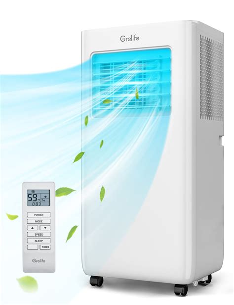 Buy Portable Air Conditioners Grelife 8000BTU 4 In 1 AC Unit With Fan