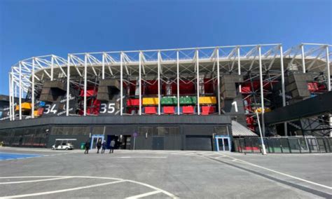 Brasil x Suíça no estádio desmontável veja os contêineres da Arena 974