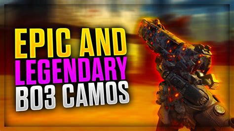 Bo3 Epic Camos And Legendary Camos Insane Black Ops 3 Camos Youtube