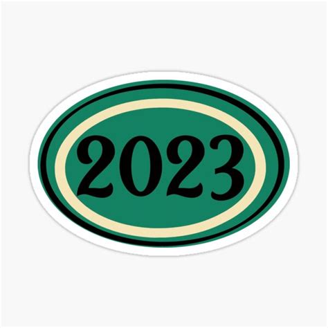 "2023 Vintage-Style Logo" Sticker for Sale by mrtraz | Redbubble