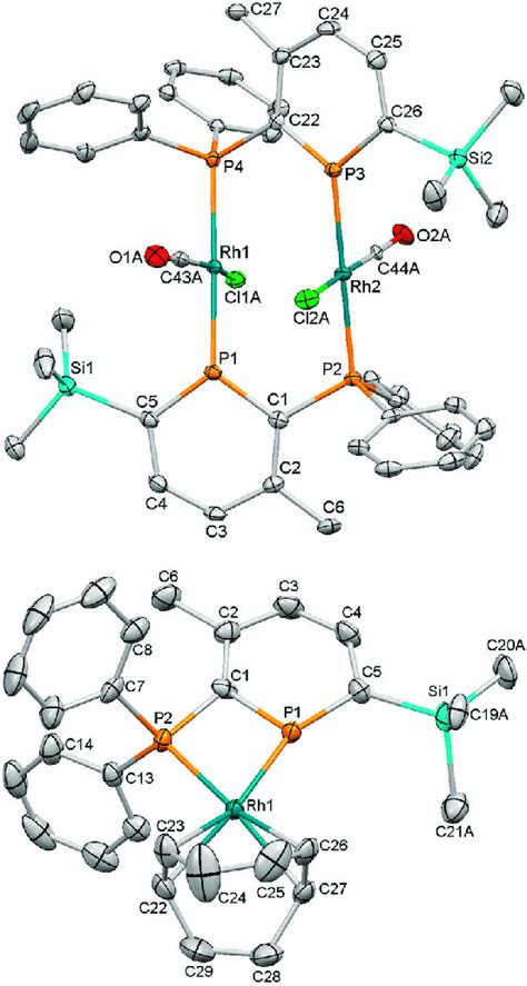 Thermal Ellipsoid Plots 50 Of The Molecular Structures Of 2 Top