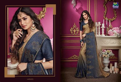 Vishal Prints D Amore Vol Printed Fancy Fabric Sarees Collection At