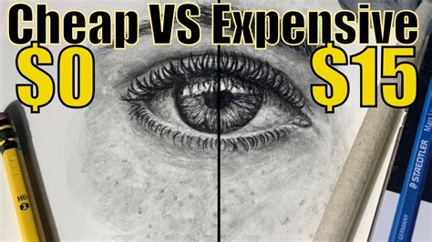 Cheap Vs Expensive Art Supplies Pencils Youtube