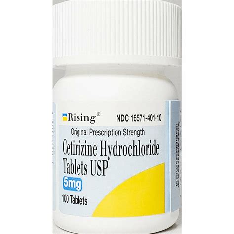 Cetirizine 5 Mg 100 Tablets By Rising Hargraves Online Healthcare