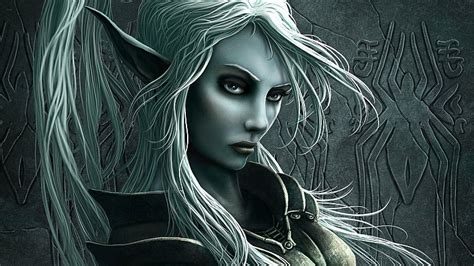 Cgi Fantasy Art Elves Drow Free Wallpaper