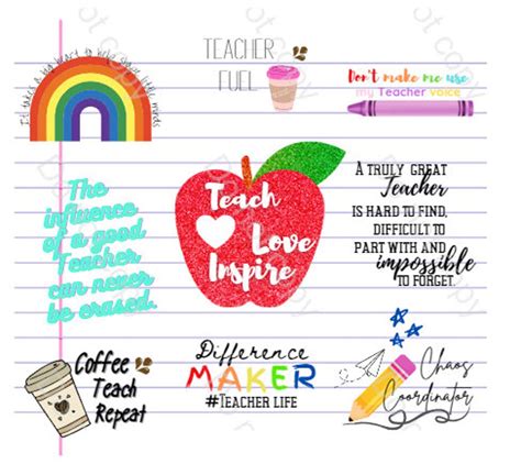 Teacher Tumbler Png File Teacher Life Tumbler Wrap Teacher Appreciation Svg Png Tumbler