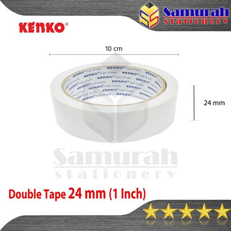 Jual Double Tape Kenko Lebar 24 Mm 1 Inch 15 Yard Dobel Tip 1 2 Cm