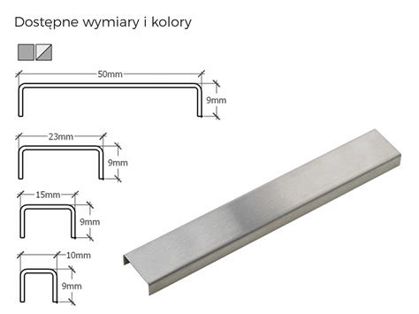 Profil Metalowy C Srebrny Matowy