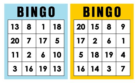 Printable Red Bingo Cards