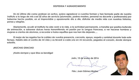 Carta De Despedida Jefe