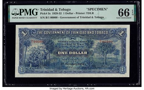 Trinidad And Tobago Government Of Trinidad And Tobago 1 Dollar Lot 28514 Heritage Auctions