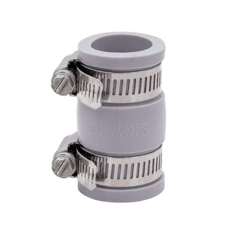 Fernco 1056 075 3 4 In Flexible Pvc Pipe Coupling For Plastic And Copper Plumbing Connections