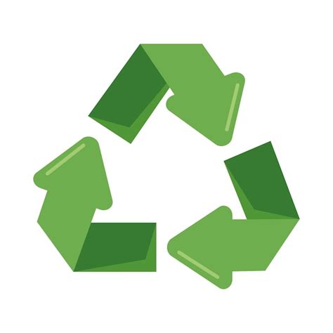 Flechas Verdes De Reciclaje Vector Gratis