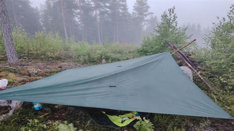 Camping In The Finnish Wilderness Overnight In A Bushcraft Tarp