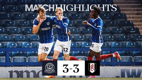 Shoot Out Victory Pompey Fulham U Highlights Youtube