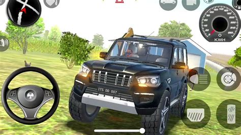 New Car Simulator D Mahindra Black Scorpio Driving Indian Car