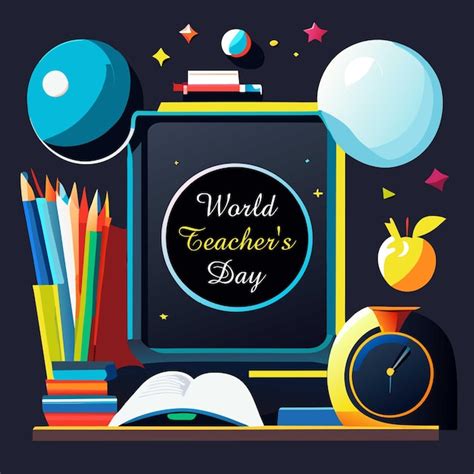 World Teachers Day Social Media Post Or Banner Design Or Illustration Premium Ai Generated Vector