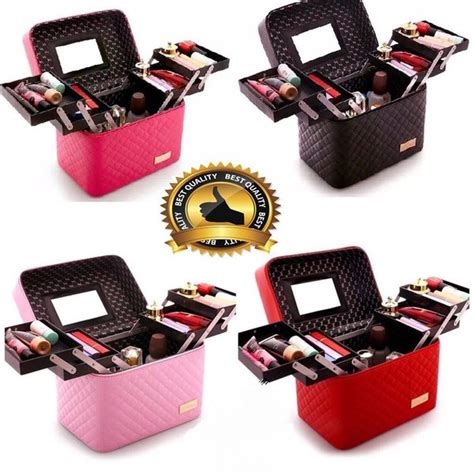 Jual MAKE UP CASE KOTAK KOSMETIK BOX KOSMETIK COSMETIC BOX Di Lapak