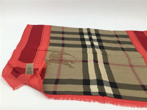 Burberry Tartan Cm Corail Scarf Catawiki