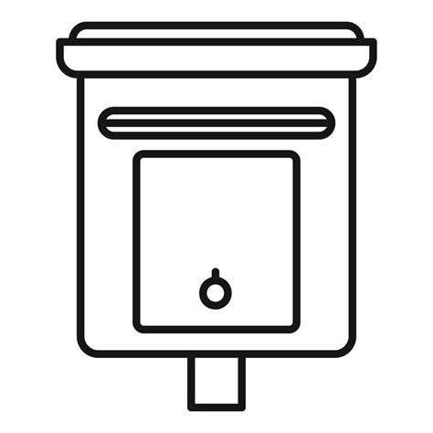 Message Mailbox Icon Outline Style 14549713 Vector Art At Vecteezy