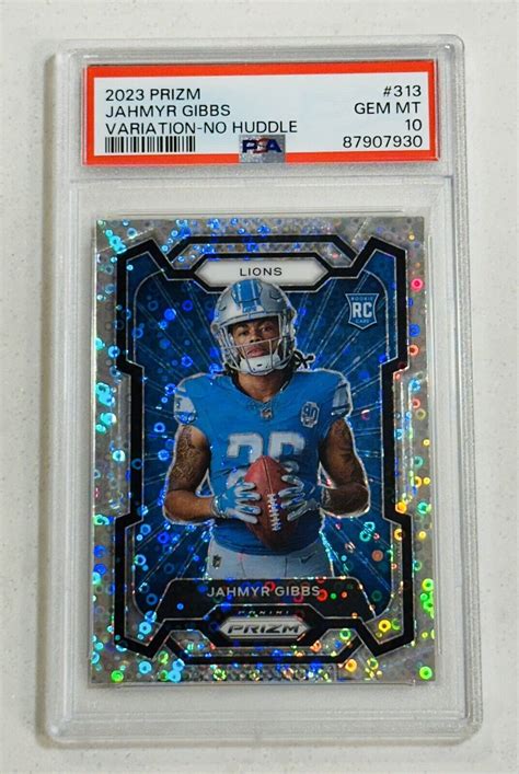 2023 Panini Prizm Jahmyr Gibbs Disco Variation RC PSA 10 GEM MINT