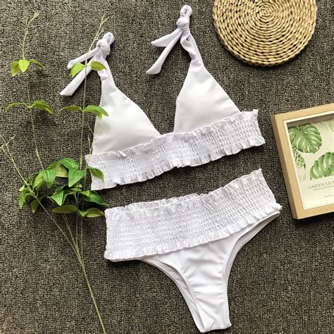 Conjunto De Bikini Push Up brasileño sexi traje De baño con tirantes