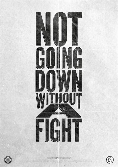 Not Going Down Without A Fight on Behance