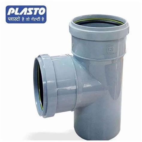 Plasto Male 75mm SWR PVC Pipe Tee Plumbing At Rs 50 Piece In Karauli