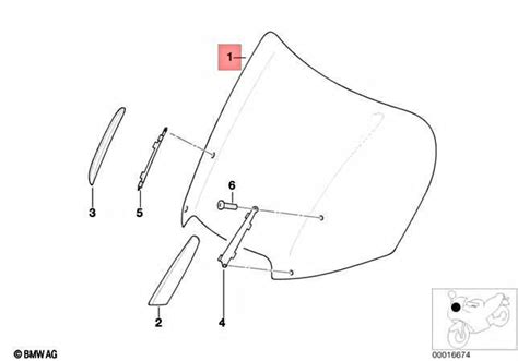 Bmw Motorcycle K1200lt Oem Take Off Windshield Windscreen 46632307914 For Sale Online Ebay