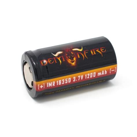 4 Pack Demonfire IMR 18350 Flat Top LiMn Batteries High Drain 3 7v