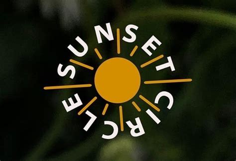 sunset circle indigo sky