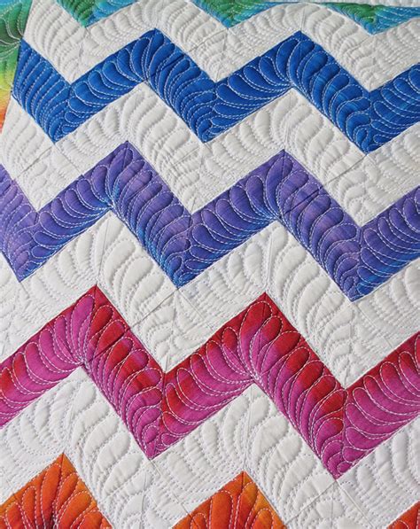 Zig zag quilt pattern - Geta's Quilting Studio